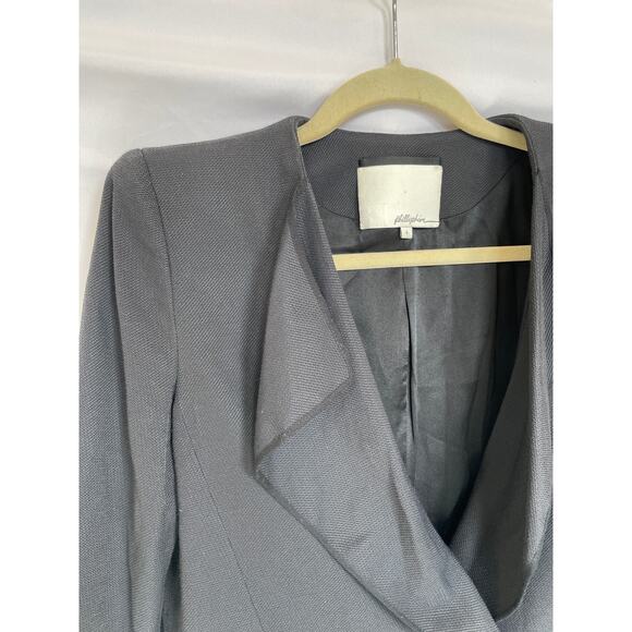 3.1 Phillip Lim Blazer Black Draped Lapel Jacket, Size 4 - Picture 3 of 6